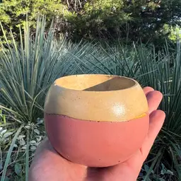 3” Desert Sun Globe Concrete Planter