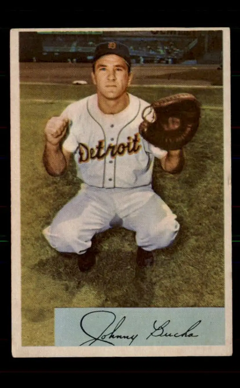 1954 Bowman #215 Johnny Bucha - (pk-tl3) - Detroit Tigers