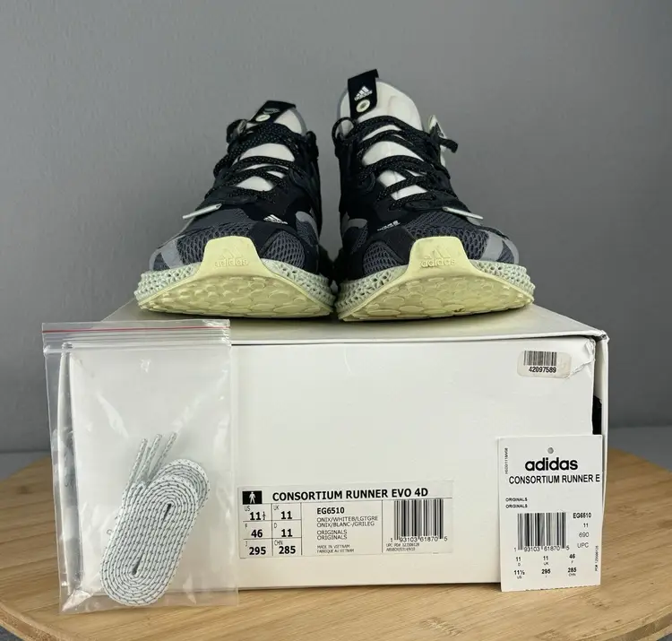 Adidas Men's Consortium Runner Evo 4D Mint Sneakers SHW 675001 Shoe SZ 11.5