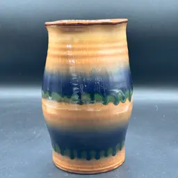 Vintage ARS Italica Italy Mid-Century Modern Glazed Art Pottery Vase