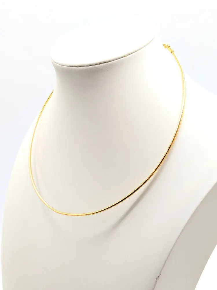 Premiere Designs Gold Tone Omega Chain Necklace