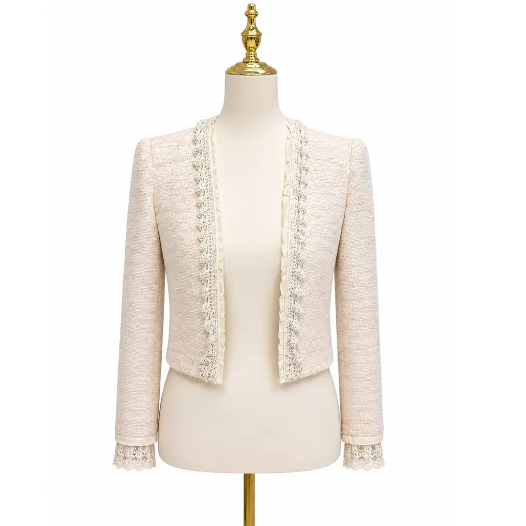 Dolce & Gabbana Vintage Crochet Lace Tr Blazer Sz 26