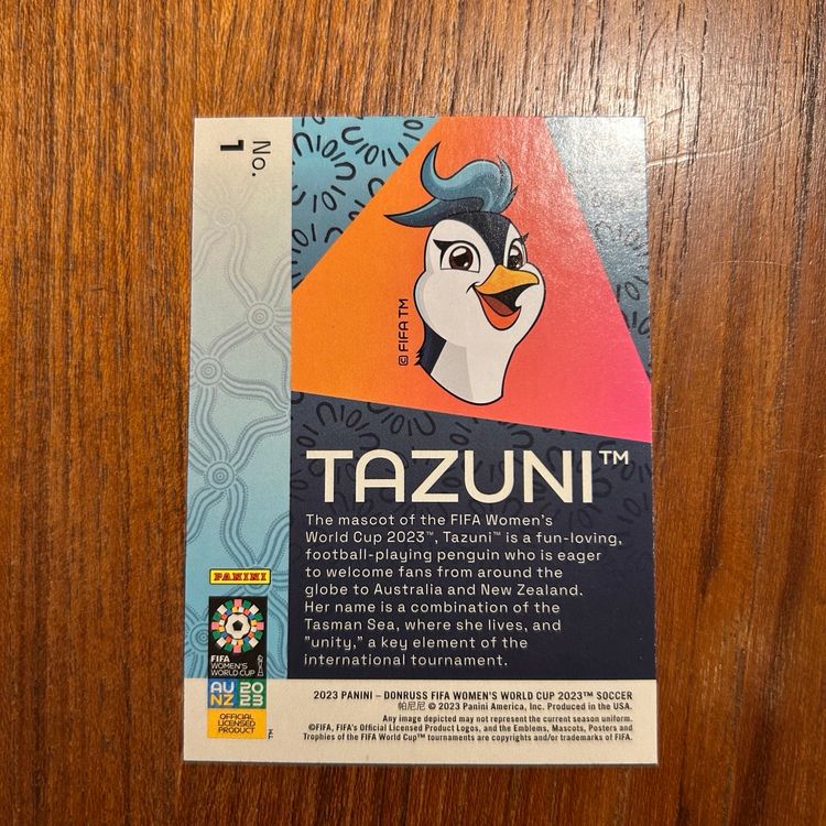2023 Donruss Women’s World Cup Tazuni #1