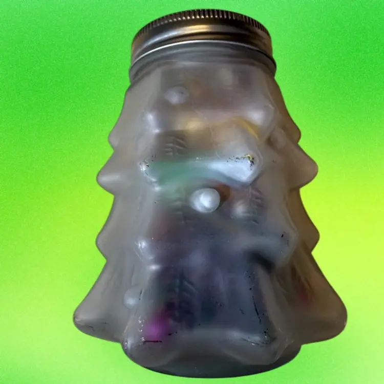 Christmas Tree Jewelry Jar. Xmas Earrings Necklaces Bracelets Brooches #15