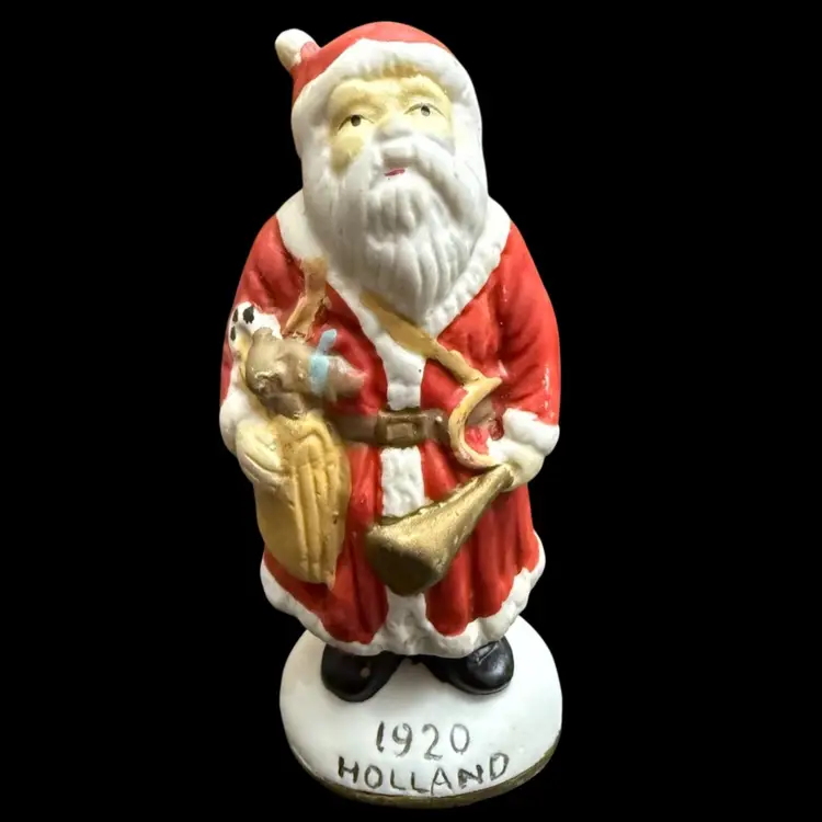 1920 Holland Ceramic Old World Santa Claus Saint Nick Father Christmas - Santa’s Of The Nations
