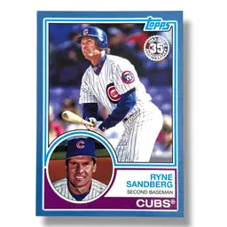 Ryne Sandberg SP Blue Border 2018 Topps 1983 Topps Design #83-1