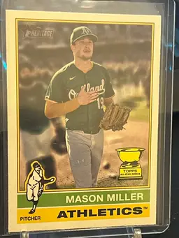 2025 Topps Heritage Mason Miller Image Varation Rookie Cup