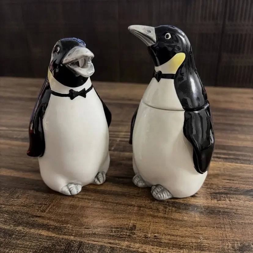 Otagiri Penguin Sugar Bowl Creamer Set Japan