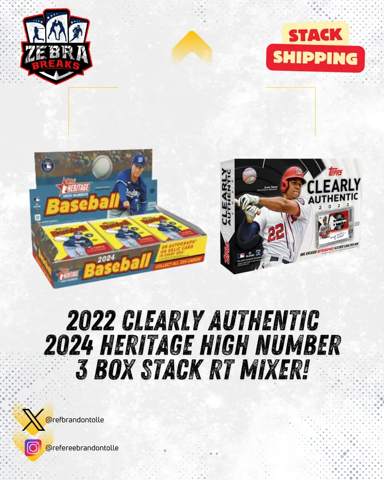 ZB 25651: 2024 Heritage High Number/2022 Clearly Authentic 3 Box Stack Mixer