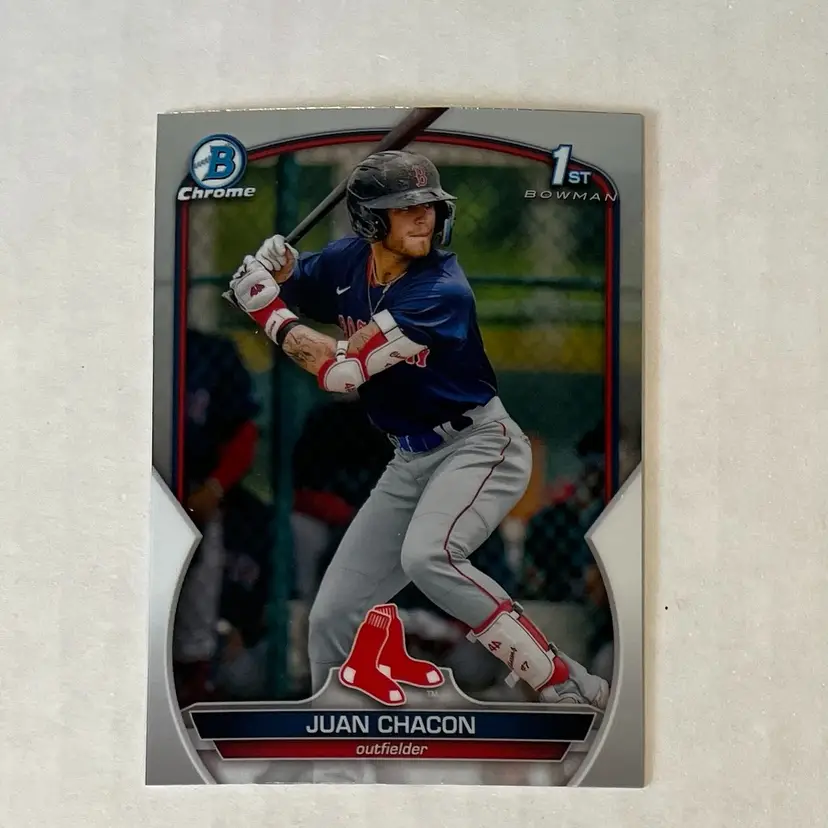 Juan Chacon 1st Bowman Chrome Boston Red Sox