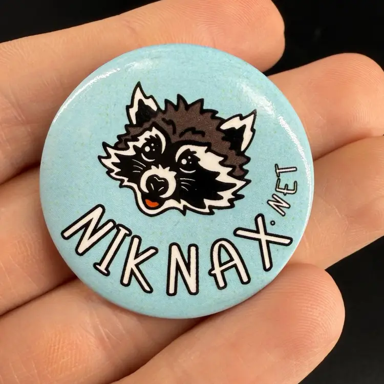 Niknax Promotional Button Pin 1.5”