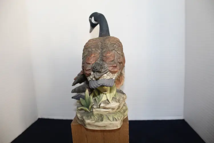 Vintage Canadian Geese Porcelain Sculpture by Andrea