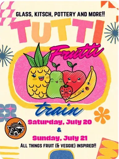 Tutti Frutti Train Saturday 3 - 3.30pm ET HiddenHouseStore