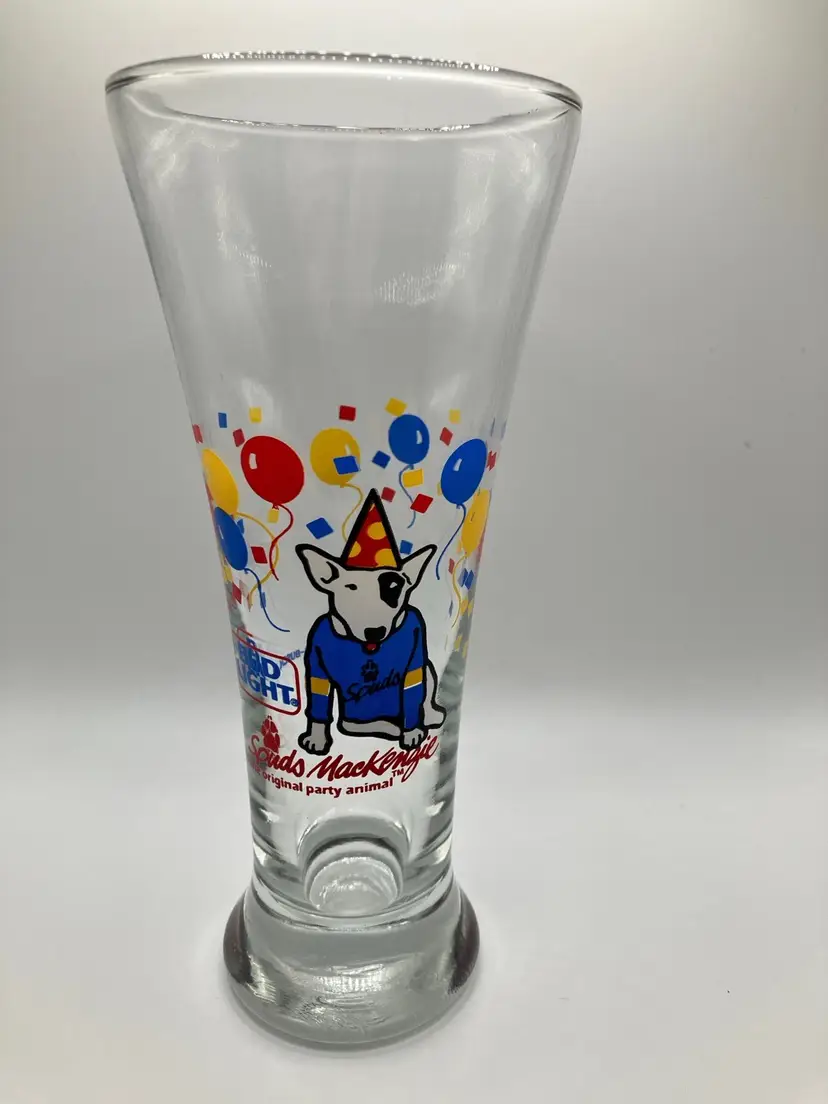 Bud Lite Spuds MacKenzie Glass