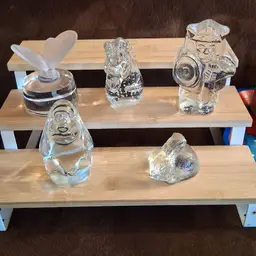 Lot of 5 Crystal Figurine / Paperweights