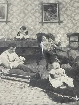 Early 1900’s Family Postcard