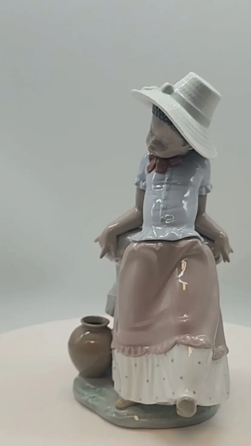 Retired Lladro A Step In Time Black Legacy Collection Porcelain Figurine #5158