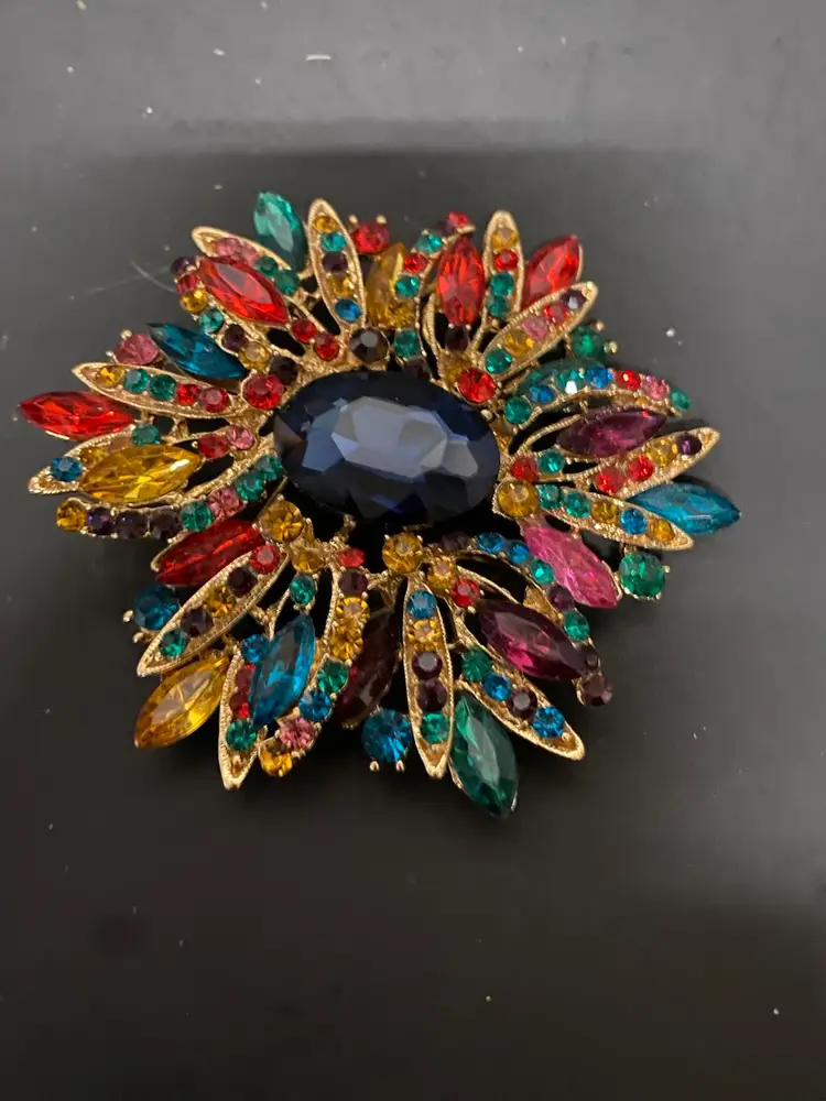 Multicolor Large Brooch Pendent