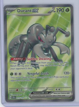 Pokémon Scarlet & Violet Surging Sparks Durant EX Secret FA 215/191