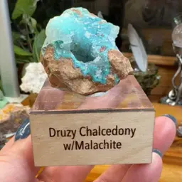 Druzy Crysocholla w/Malachite