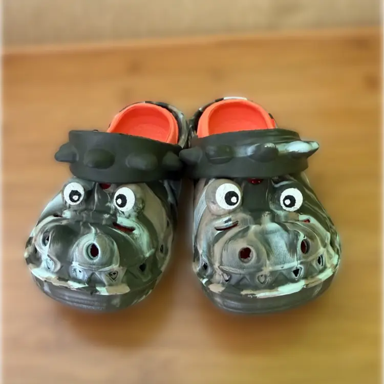 Size Five Kid Knock Off Crocs. Were Nephews. Never Fit Him