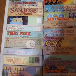 136 Postcard View Folders Books