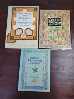 Celtic Knotwork and boarders and design BOOK COLLECTION
