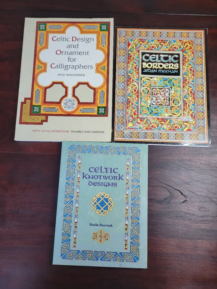 Celtic Knotwork and boarders and design BOOK COLLECTION