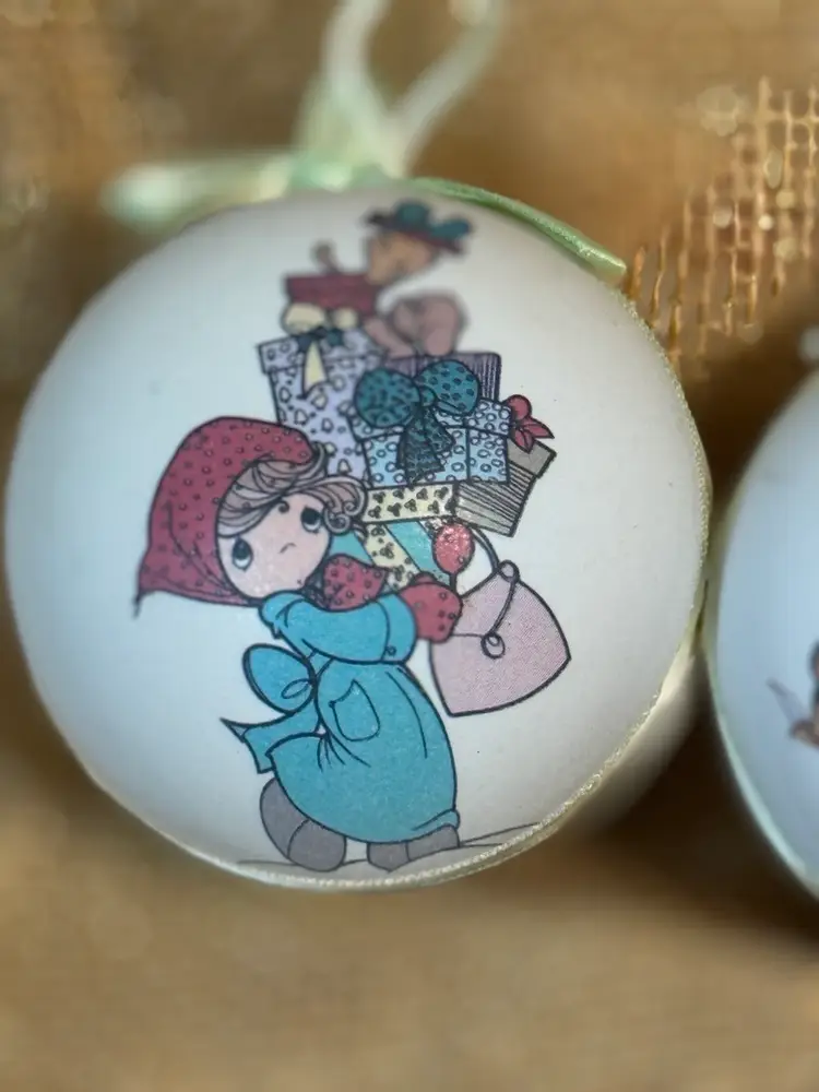 Precious Moments Qty2 Ornaments 1992