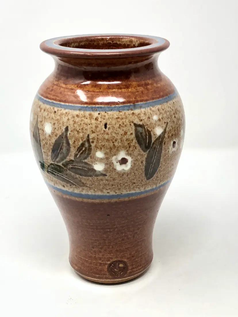 Stoneware Clay Vase by American Artist Christopher Rumme