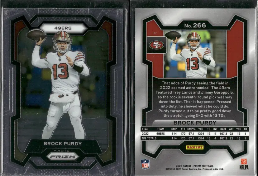 Brock Purdy Lot of 10 Football Cards San Francisco 49ers  CC21