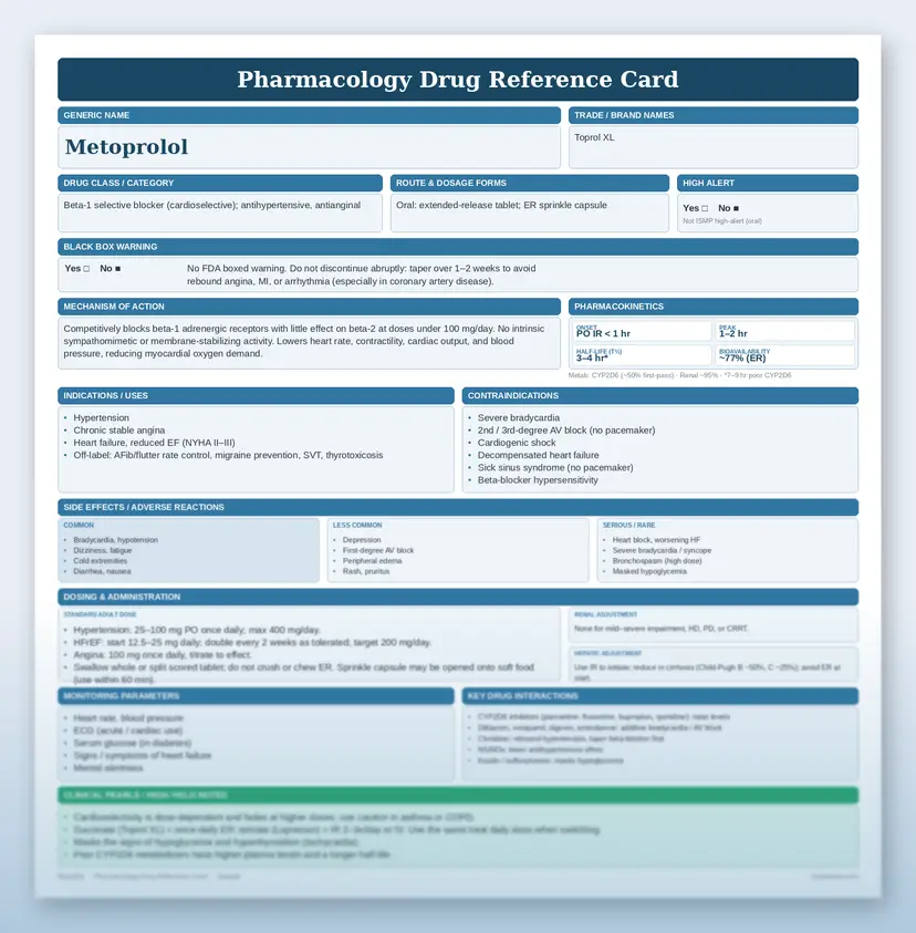 Ultimate Pharmacology Drug Study Template