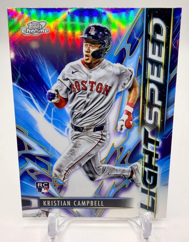 Kristian Campbell 2025 Topps Chrome Cosmic #LS-25 Rookie Light Speed Red Sox RC