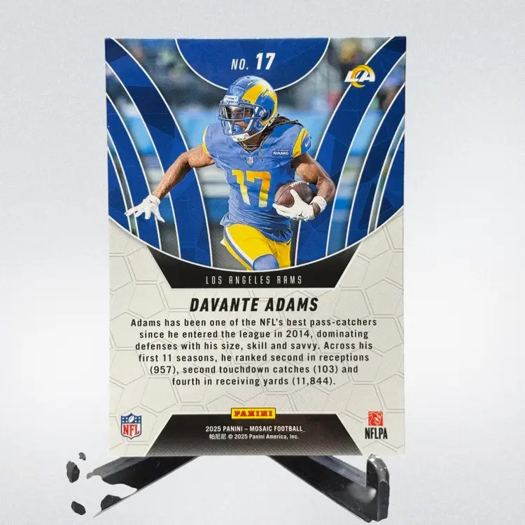 Davante Adams 2025 Panini Mosaic #17 Elevate Los Angeles Rams