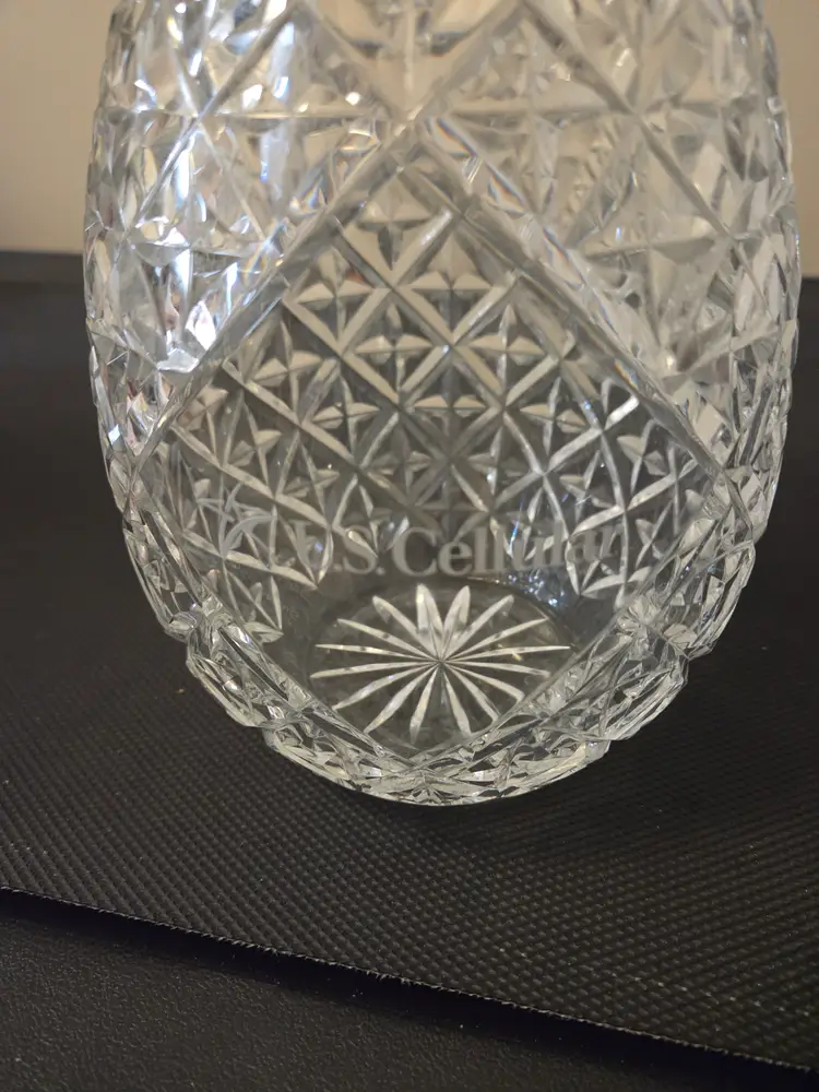 Waterford U.S. Cellular  12” Pineapple Vase Hospitality