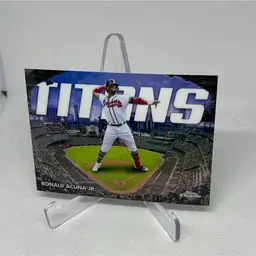 2023 topps chrome chrome titans ronald acuna jr Atlanta Braves 