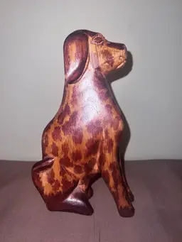 Wooden Folk Art Dog