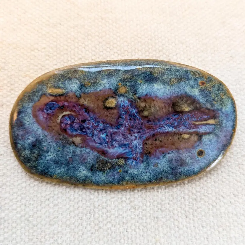 Abstract Mystery Ceramic Brooch