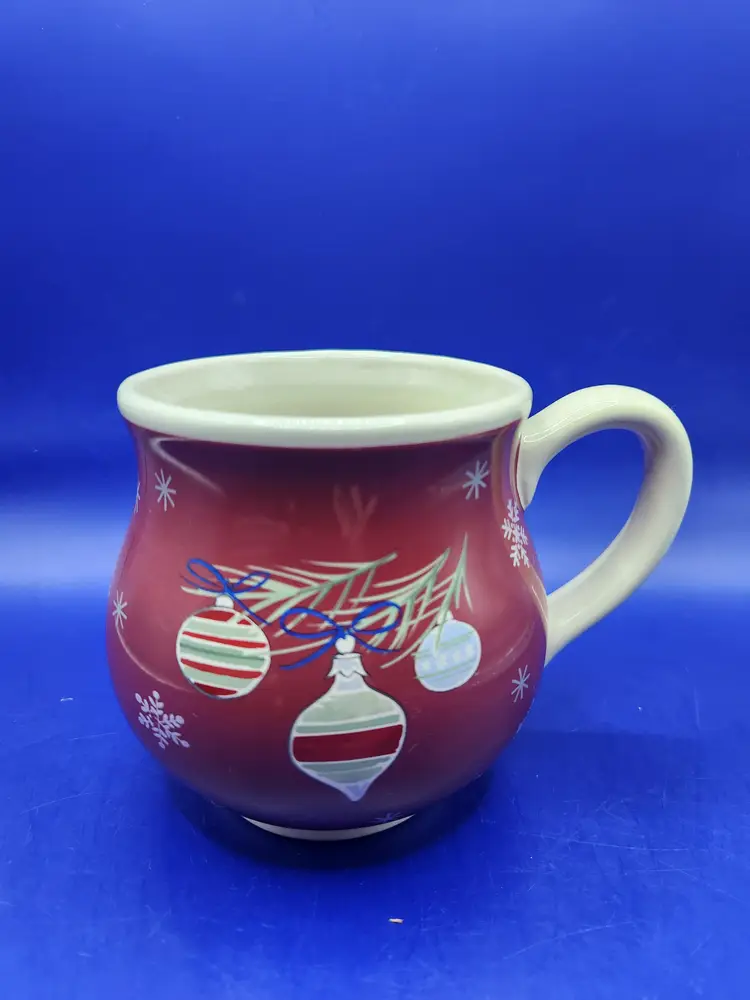 Longaberger Christmas Red Mug