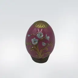 Franklin Mint House Of Faberge Imperial Egg, 3” Tall