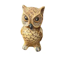 Vintage Horned Owl Figurine