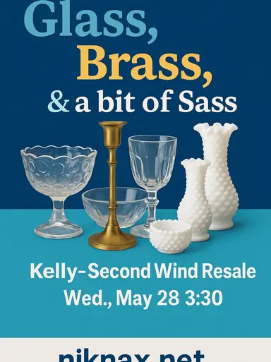 Vintage Glass, Brass & a little Sass