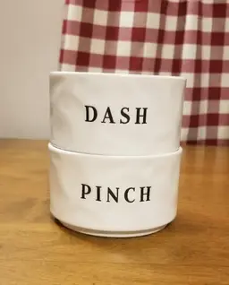 Hearth & Hand @ Target DASH & PINCH White Stack Bowls Ramekins Rae Dunn Inspired