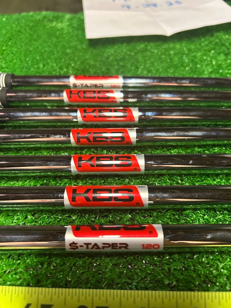 (Price Drop)Fresh Pulls From Mizuno KBS MONEY TAPER 120 Stiff Flex 7 Shafts 34.25” To 37”