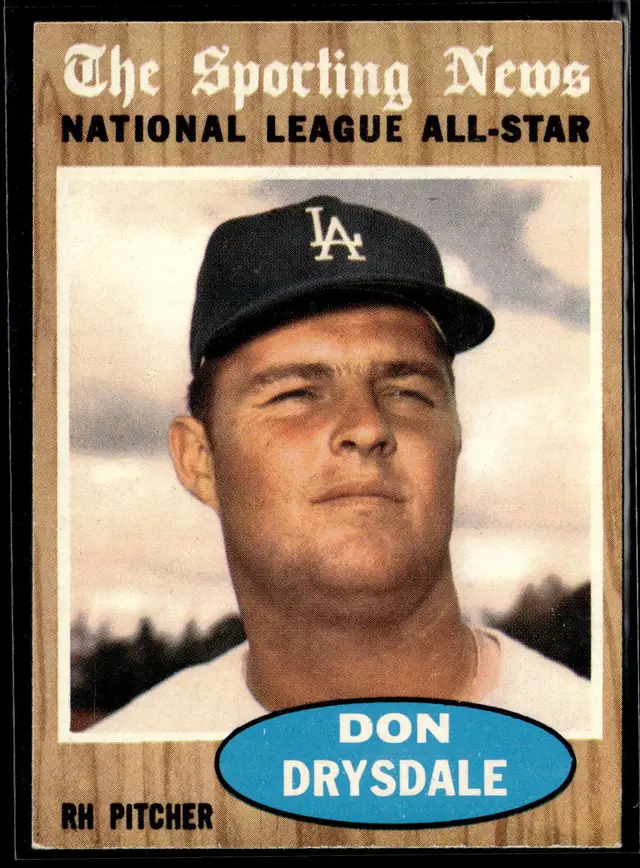 #59 Don Drysdale 1962 Topps #398 *LIVE AUCTION*