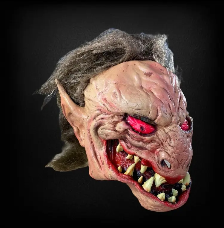 Vintage Devil Halloween Mask Adult Size 2001 2002 Paper Magic Group