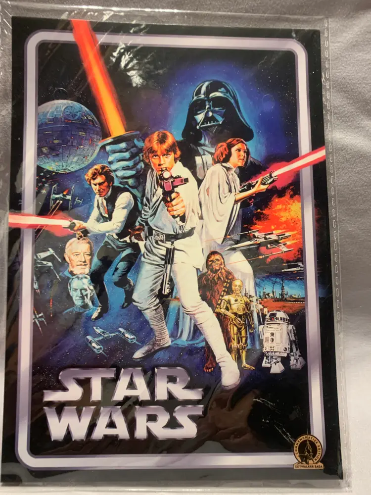 Star Wars C3PO, R2D2 and a 6" x 9" Mini Poster Commemorative Edition