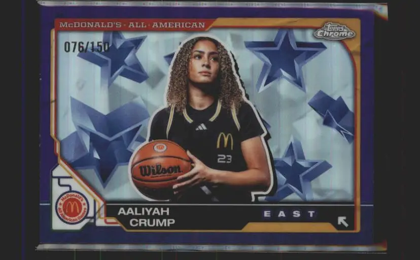 2025 Topps Chrome McDonald's #54 Aaliya Crump Purple Refractor /150 - (140) -