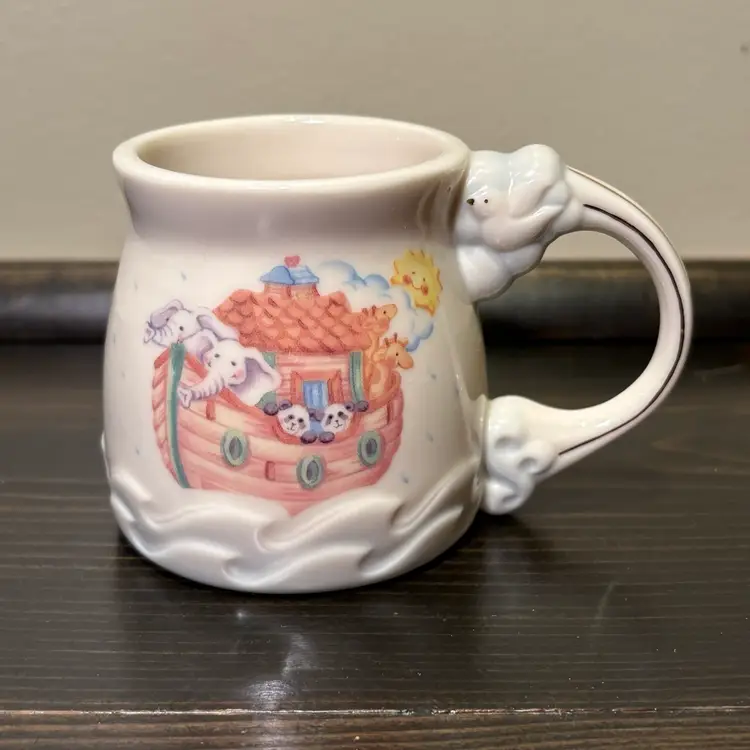 Lenox Fine China Noah’s Ark Embossed Baby Cup