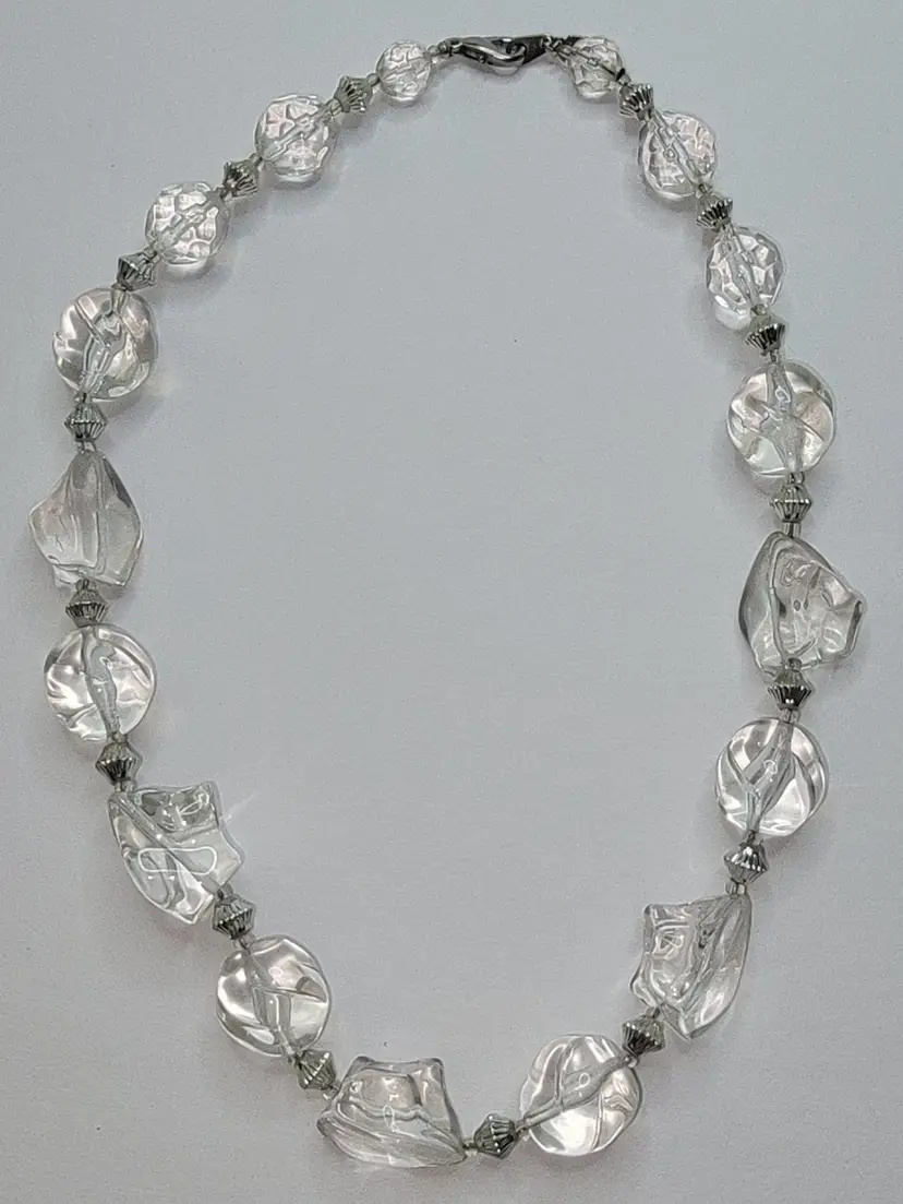 #20 Lady Remington Lucite Ice Chunk Necklace